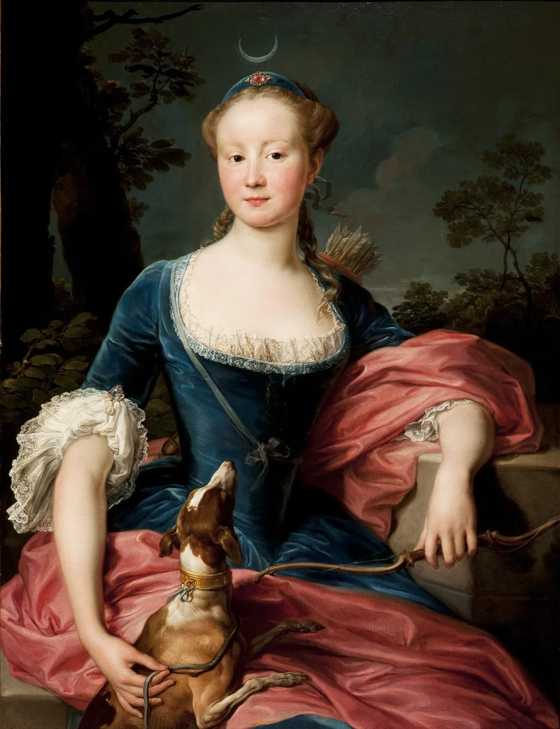 Portret van een dame - Pompeo Batoni