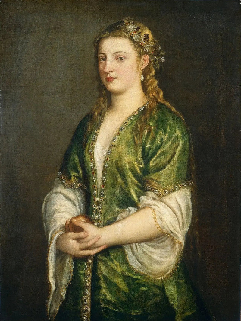 Portret van een dame - Titian