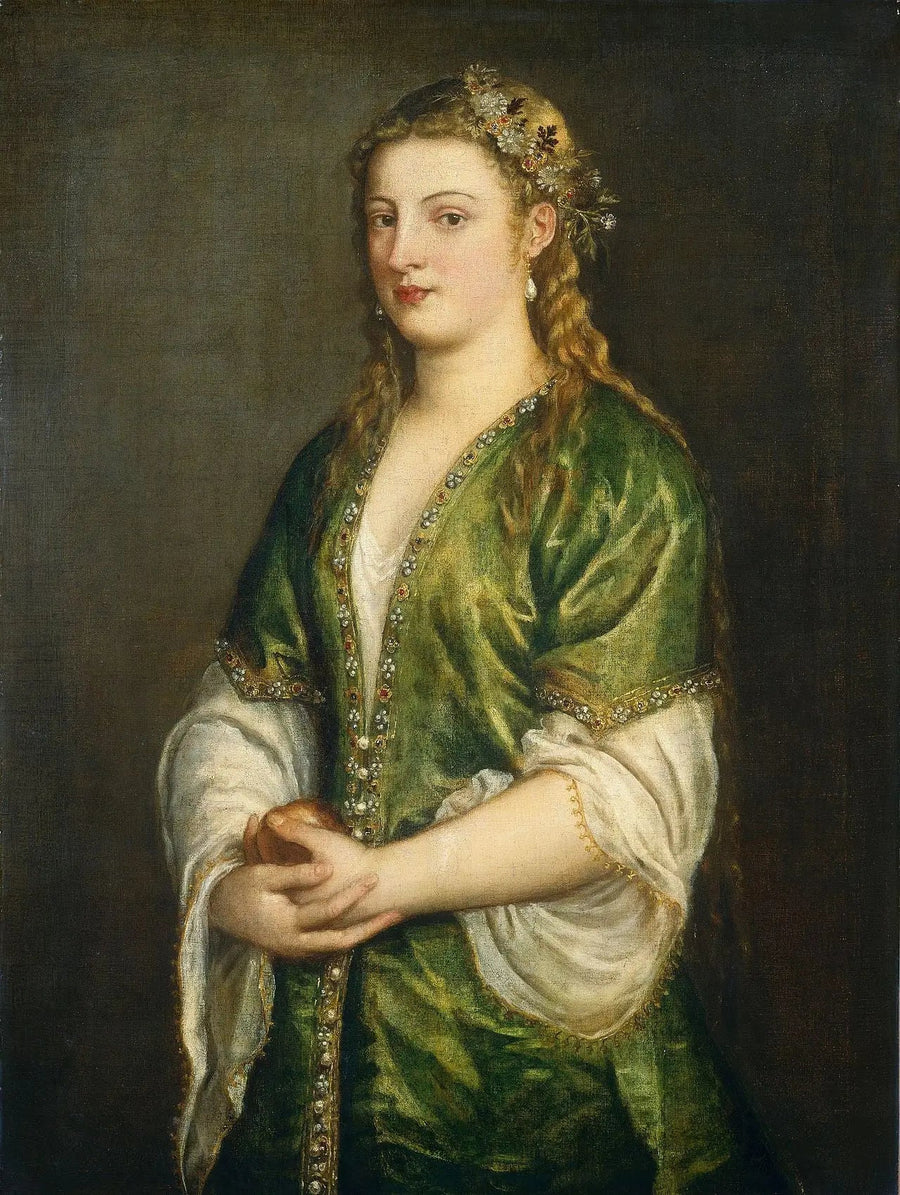 Portret van een dame - Titian