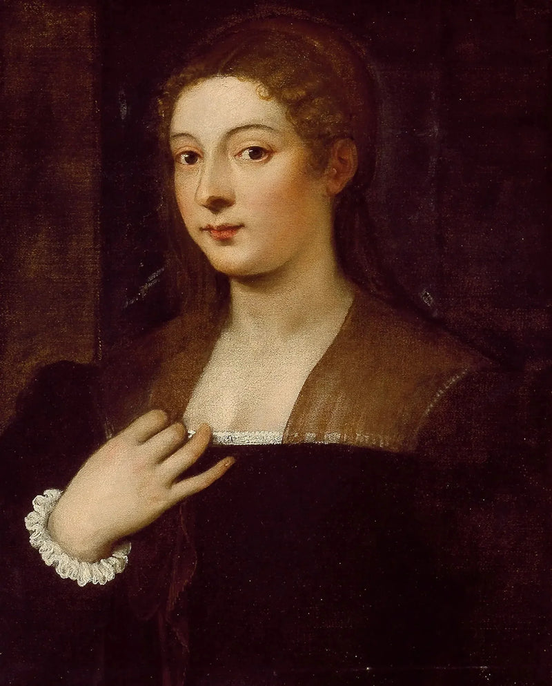 Portret van een dame - Titian