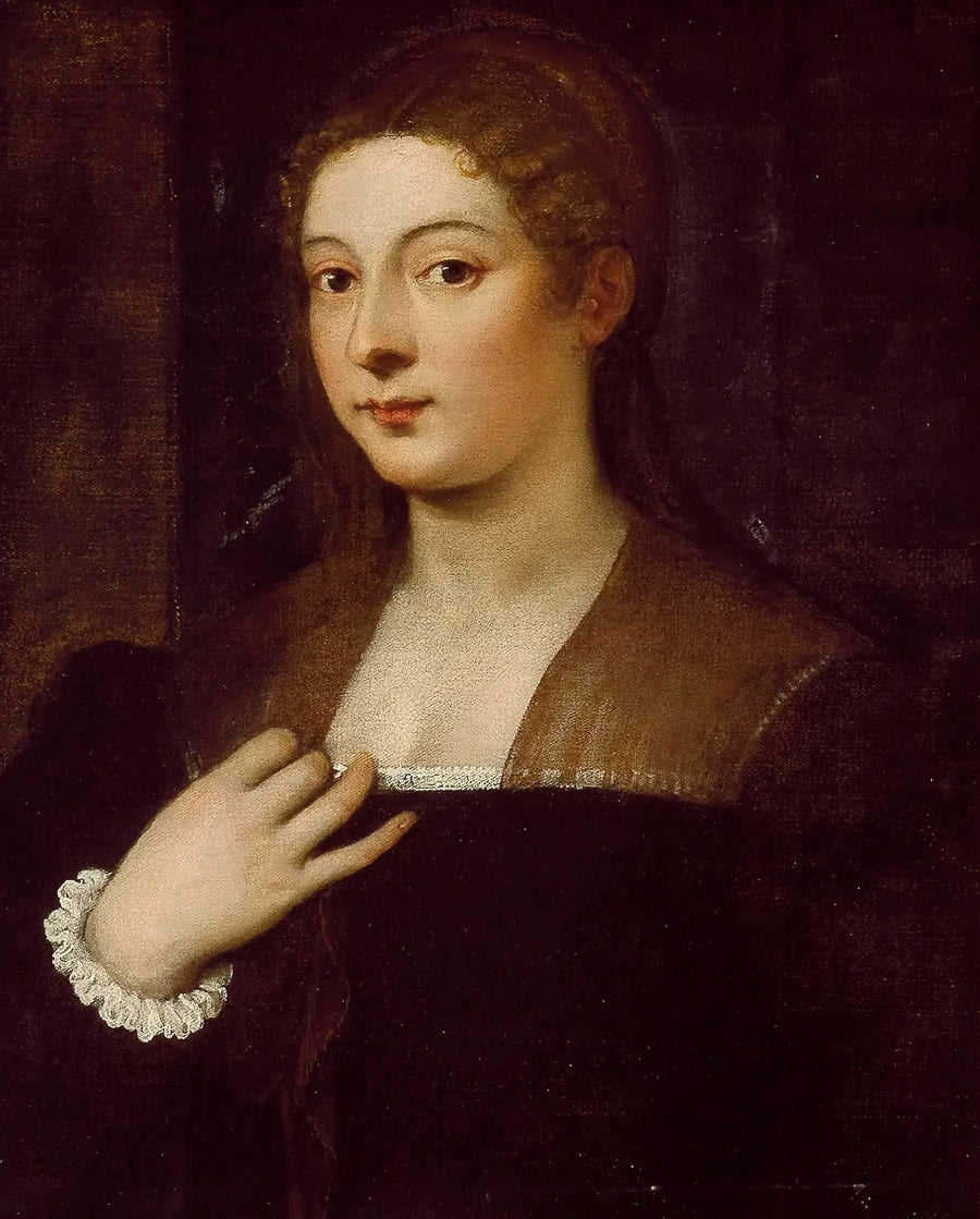 Portret van een dame - Titian