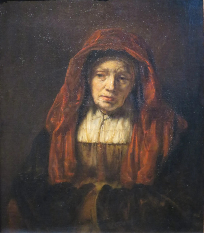 Portret van een oude vrouw. - Rembrandt