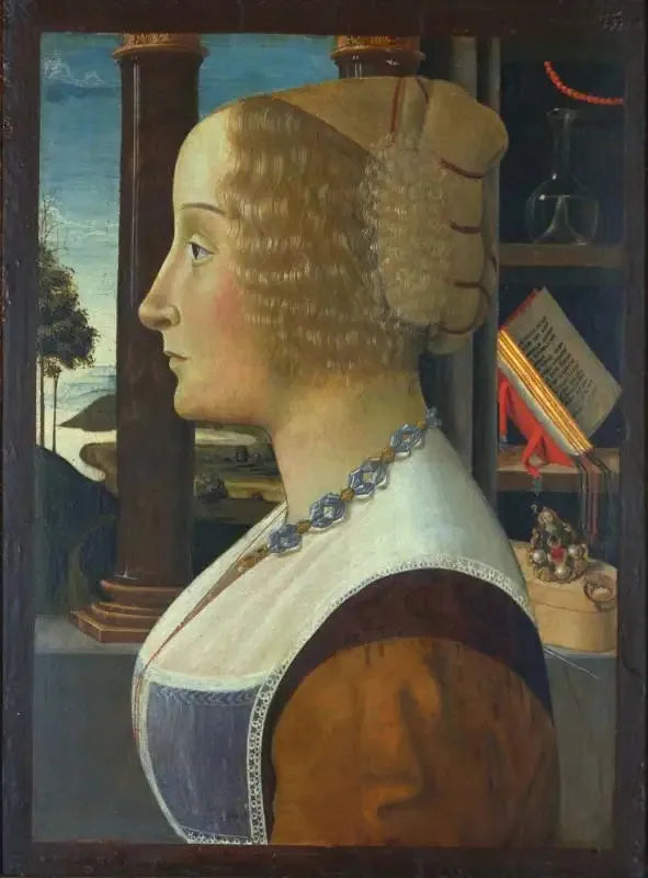 Portret van een vrouw - Domenico Ghirlandaio