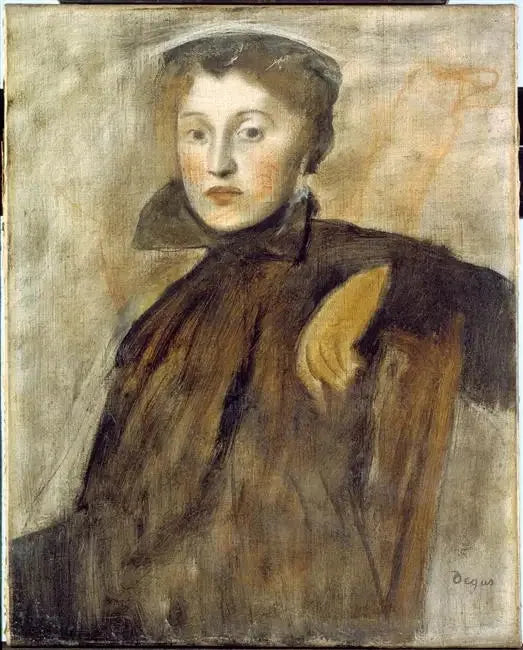 Portret van een vrouw - Edgar Degas