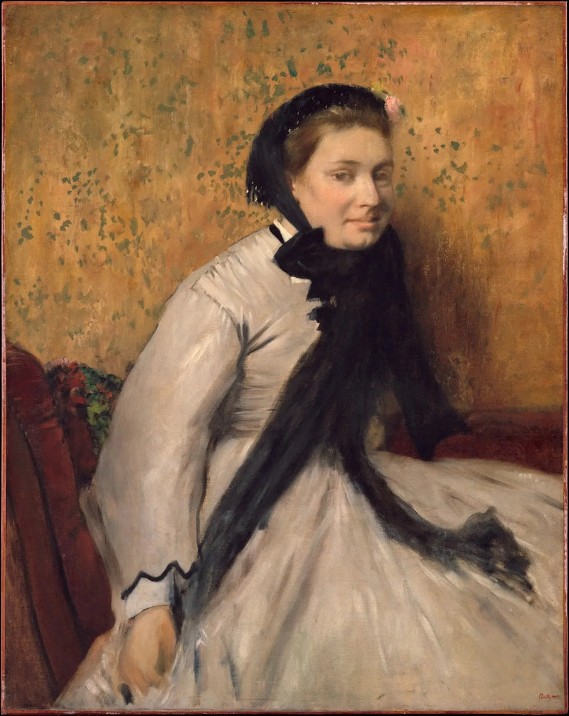 Portret van een vrouw in grijs - Edgar Degas