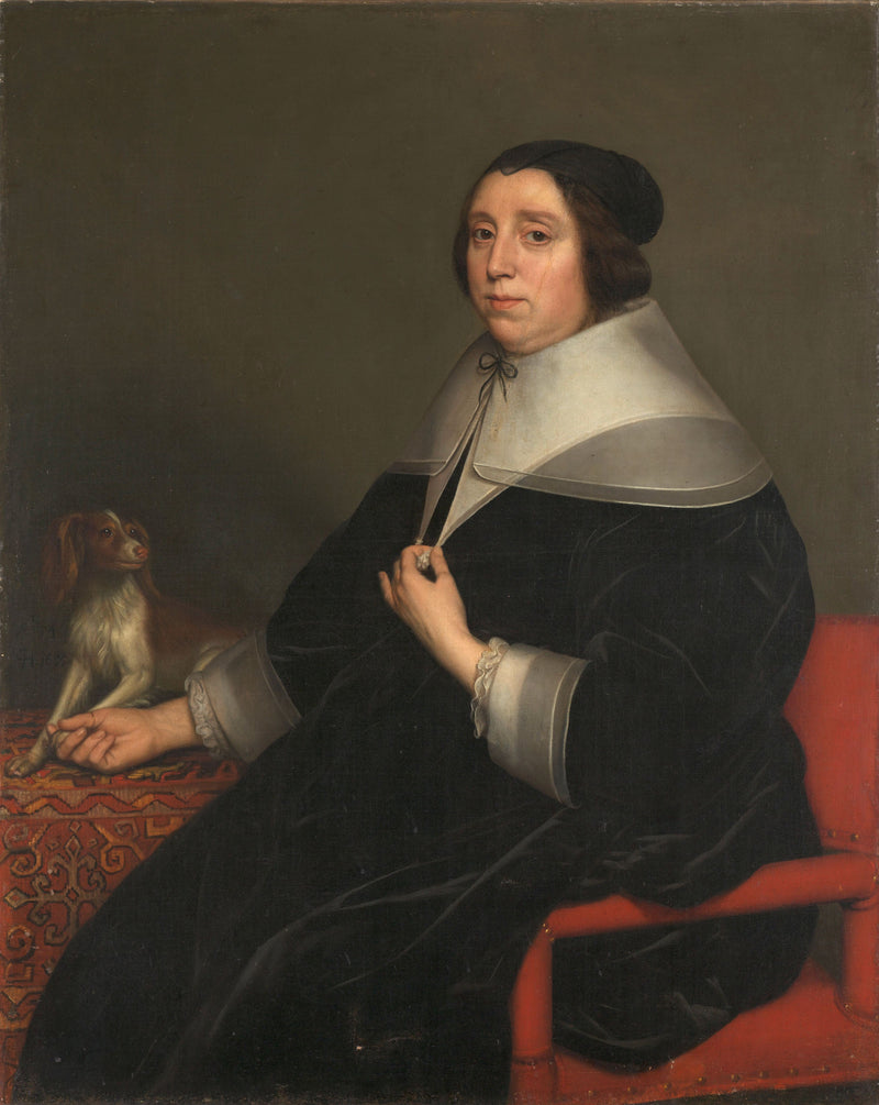 Portret van een vrouw - Gerrit van Honthorst