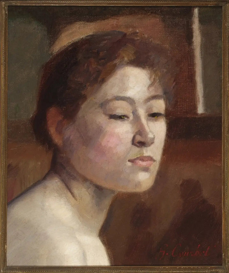Portret van een vrouw - Gustave Courbet