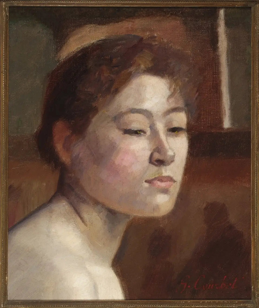 Portret van een vrouw - Gustave Courbet