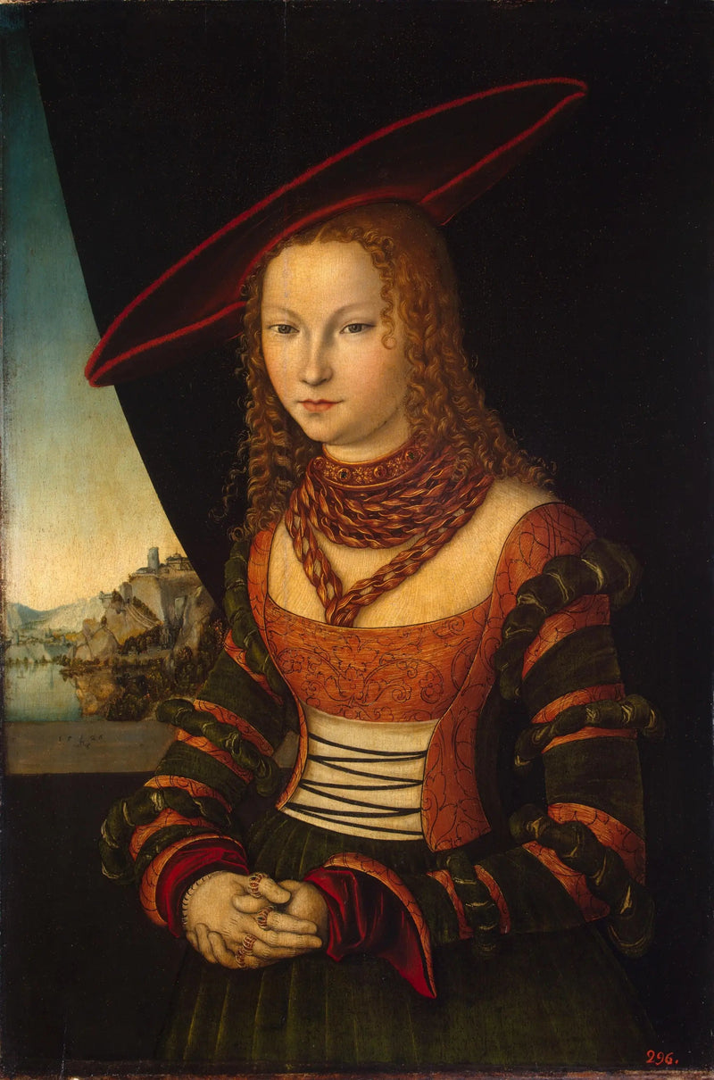 Portret van een vrouw - Lucas Cranach de Oudere