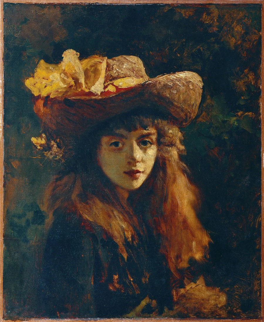 Portret van een meisje - Gustave Courbet