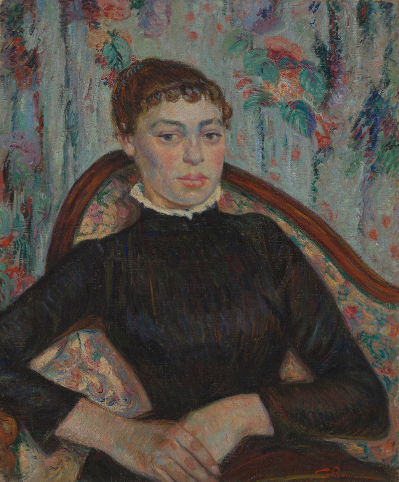 Portret van een jonge vrouw - Armand Guillaumin