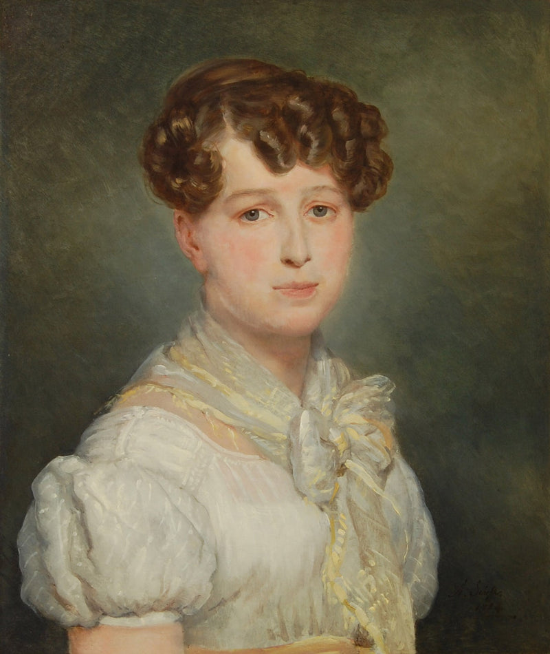 Portret van een jonge vrouw - Ary Scheffer