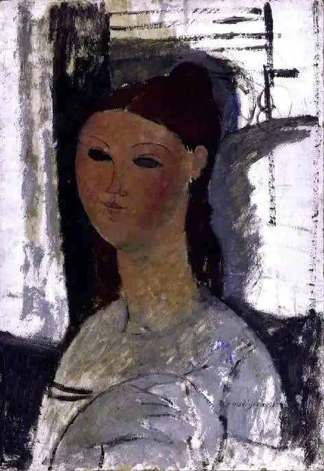 Portret van een jonge vrouw, zittend - Amedeo Modigliani