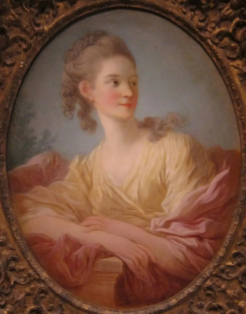 Portret van een jonge vrouw, genaamd Gabrielle de Caraman, markiezin de la Fare - Jean-Honoré Fragonard