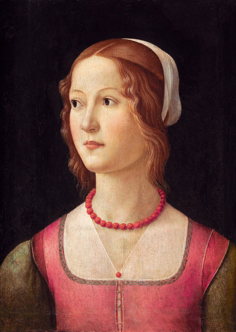 Portret van een jonge vrouw - Domenico Ghirlandaio