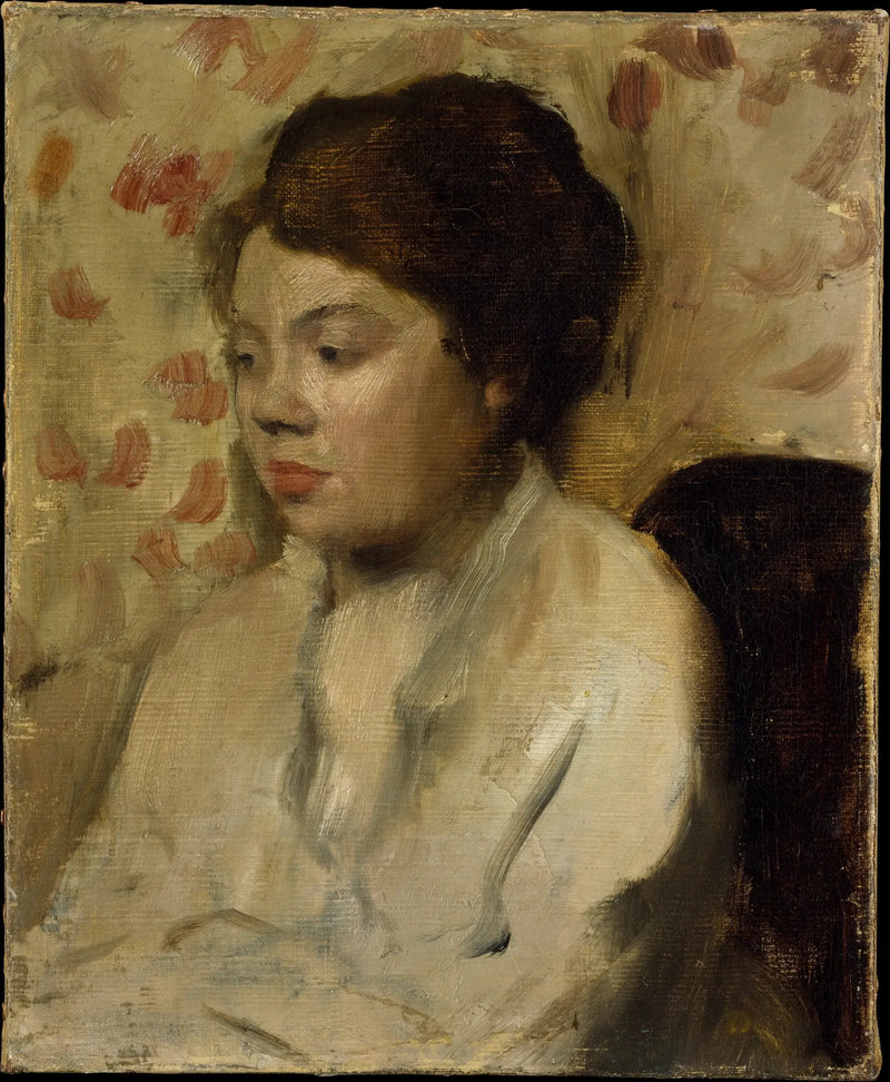 Portret van een jonge vrouw - Edgar Degas