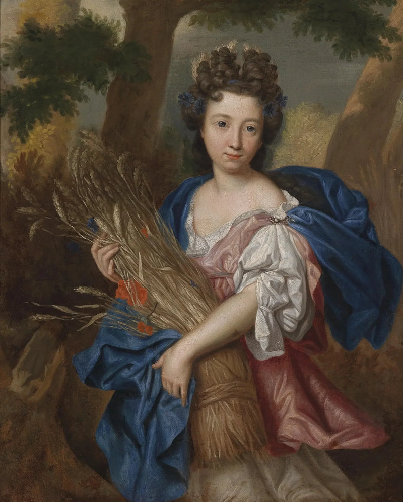 Portret van een jonge vrouw in Ceres - Pierre Mignard