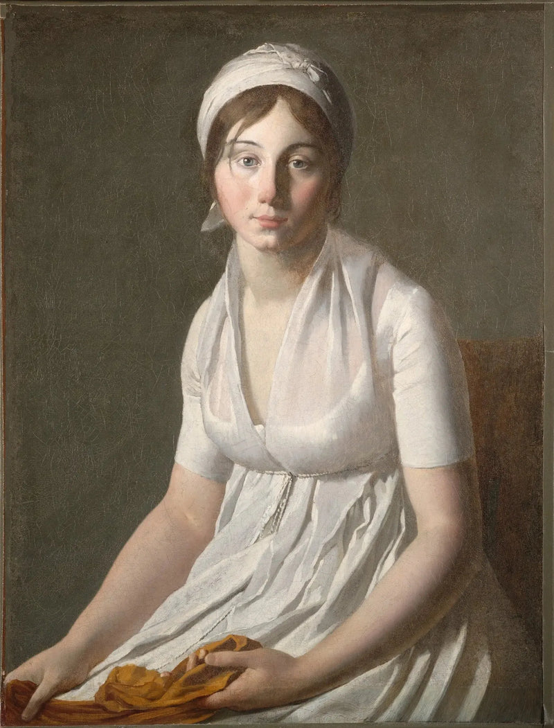 Portret van een jonge vrouw - Jacques-Louis David