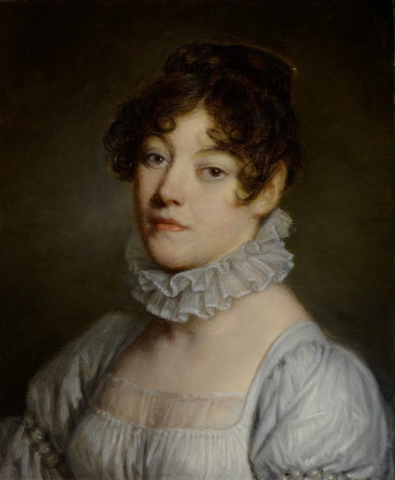 Portret van een jonge vrouw - Jean-Baptiste Greuze