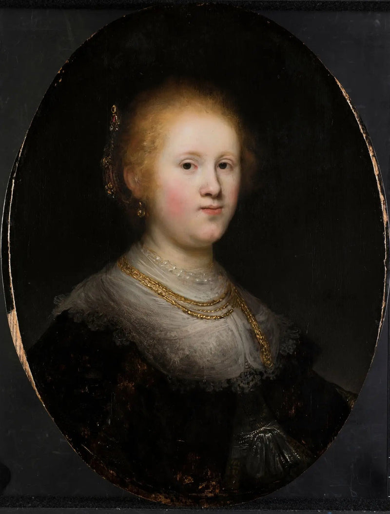 Portret van een jonge vrouw - Rembrandt