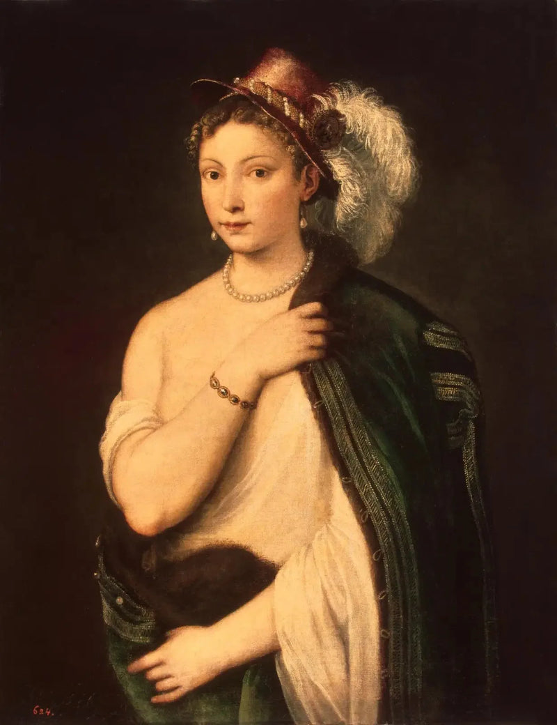 Portret van een jonge vrouw - Titian