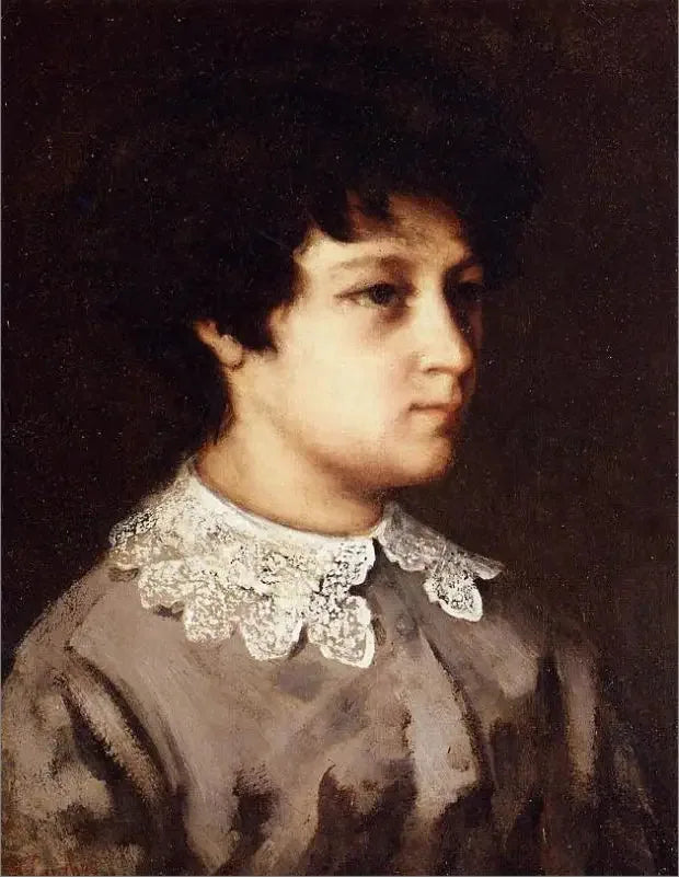 Portret van een jonge meisje uit Salins - Gustave Courbet