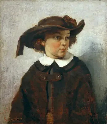 Portret van een jonge vrouw - Gustave Courbet
