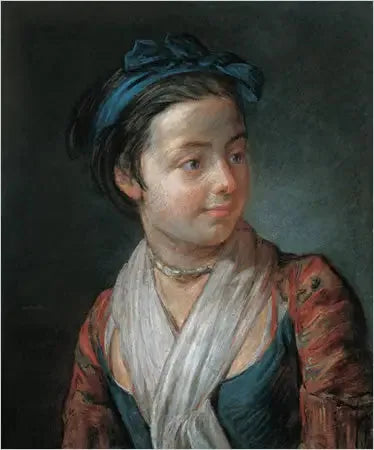 Portret van een jonge meid - Jean Simeón Chardin