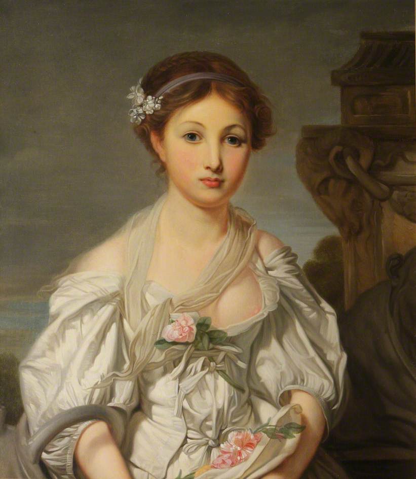 Portret van een jong meisje (De gebroken kruik) - Jean-Baptiste Greuze