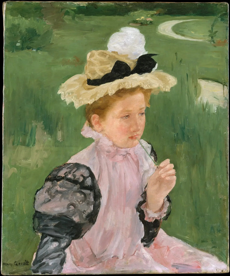 Portret van een jong meisje - Mary Cassatt