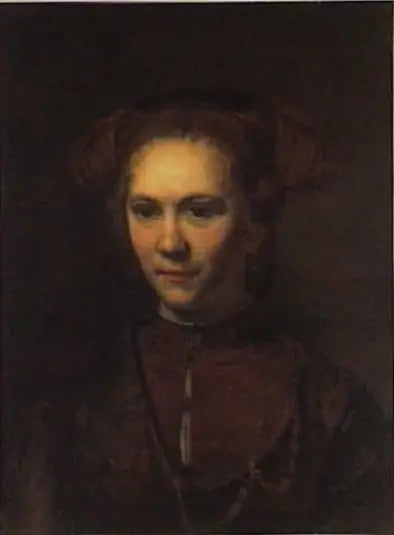 Portret van een jong meisje - Rembrandt