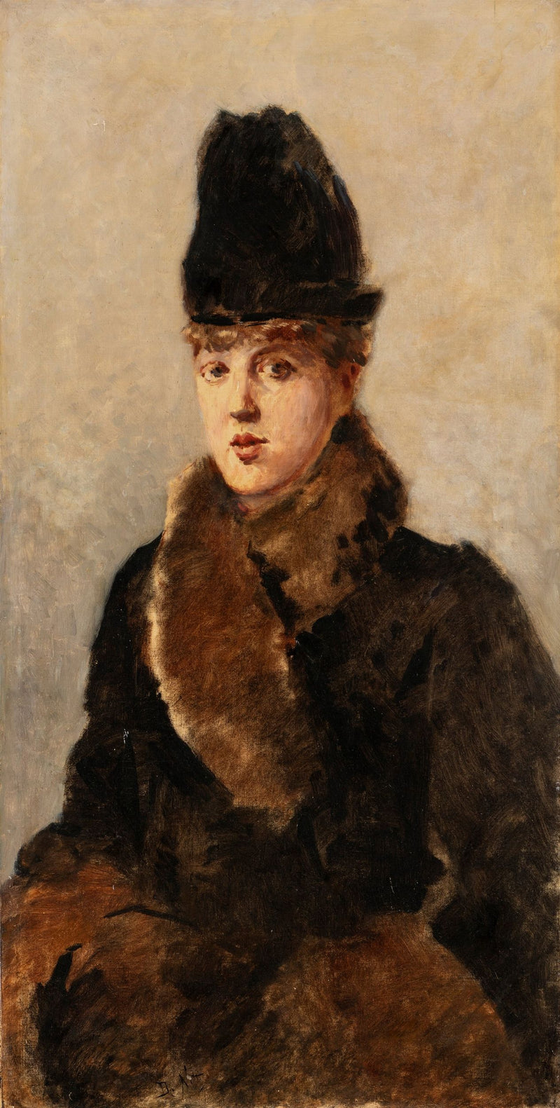 Portret van een Parijse - Giuseppe De Nittis