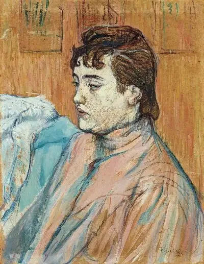 Portret van een prostituee - Henri de Toulouse-Lautrec