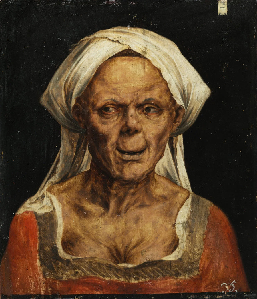 Portret van een oude vrouw - Quentin Metsys