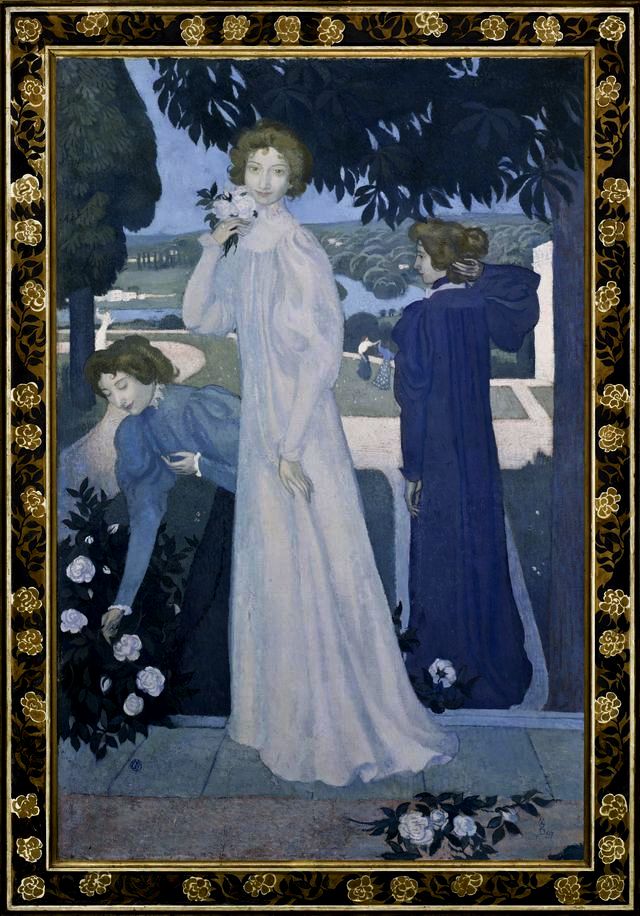 Portret van Yvonne Lerolle in drie aspecten - Maurice Denis