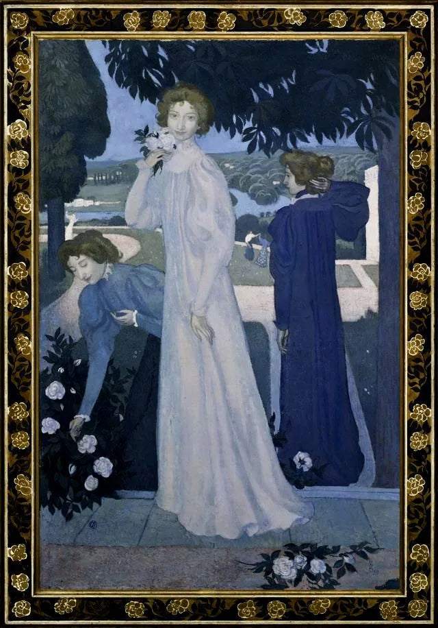 Portret van Yvonne Lerolle in drie aspecten - Maurice Denis