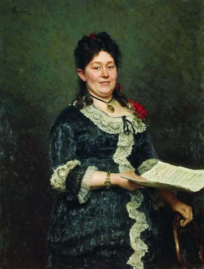 Portret van Alexandra Molas - Ilya Repin