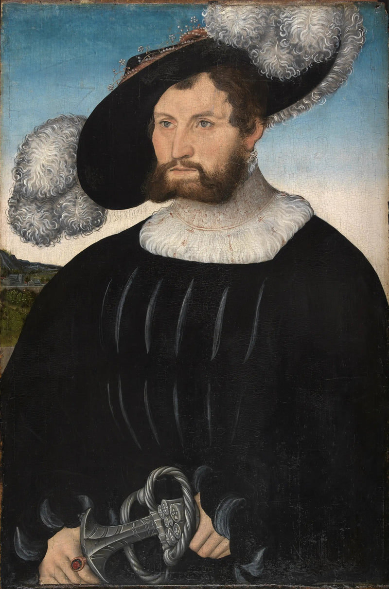 Portret van A. de Rechenberg - Lucas Cranach de Oudere