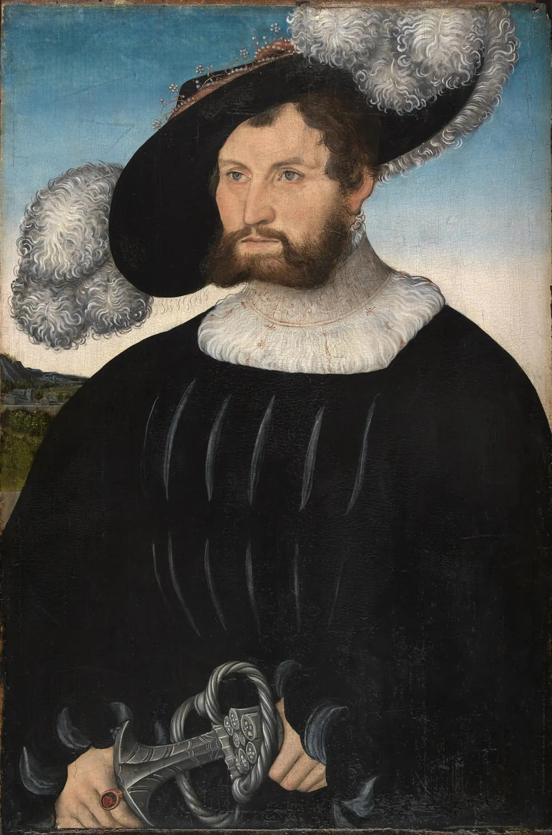 Portret van A. de Rechenberg - Lucas Cranach de Oudere