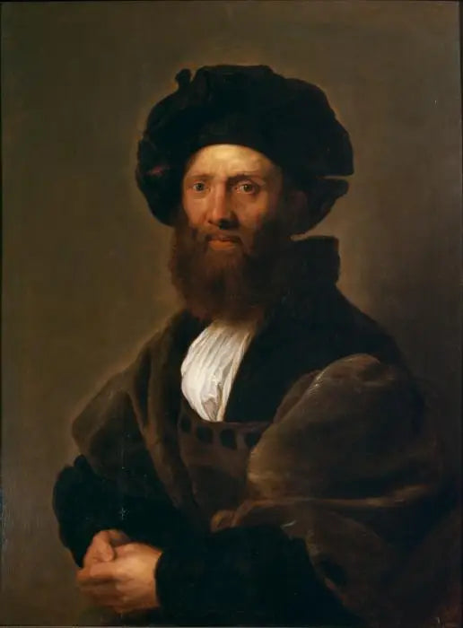 Portret van Baldassare Castiglione (naar Raphael) - Peter Paul Rubens