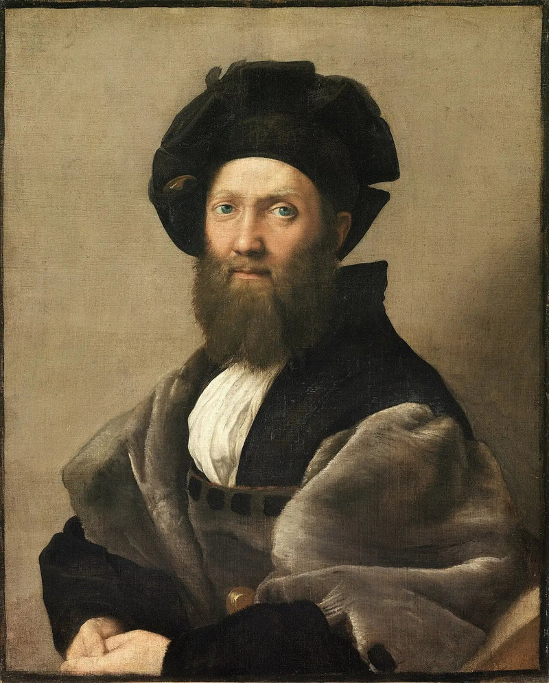 Portret van Baldassare Castiglione - Raphael Sanzio