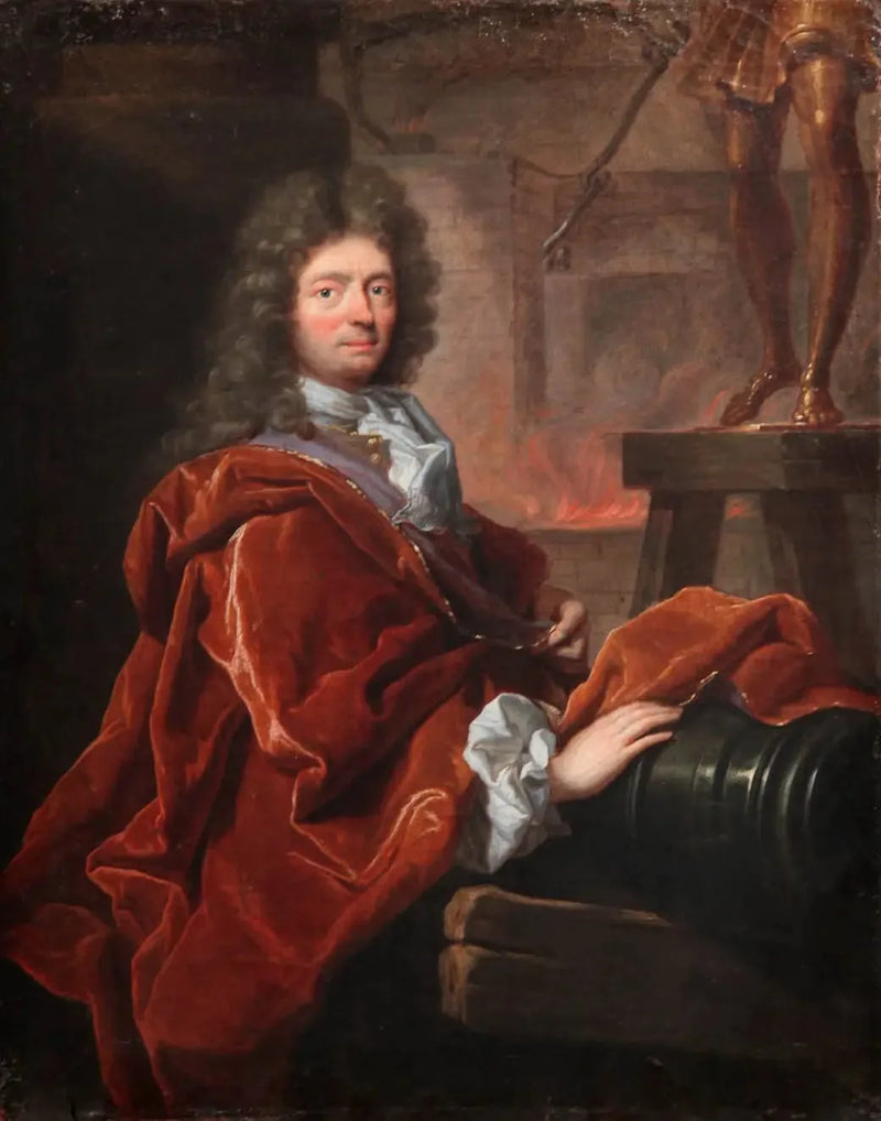 Portret van Balthasar Keller, goudsmid - Hyacinthe Rigaud
