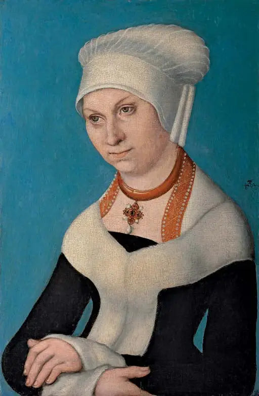 Portret van Barbara, hertogin van Saksen (1471-1539) - Lucas Cranach de Oudere