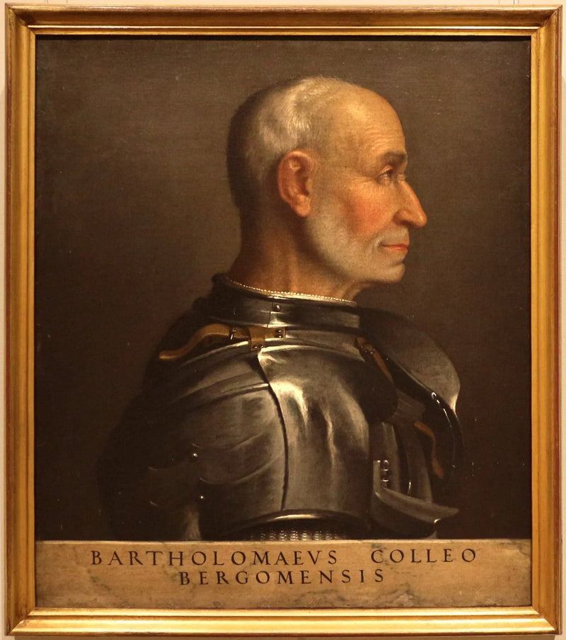 Portret van Bartolomeo Colleoni - Giovanni Battista Moroni