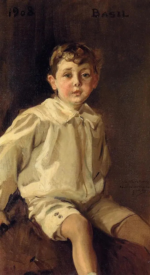 Portret van Basil Mundy - Joaquín Sorolla