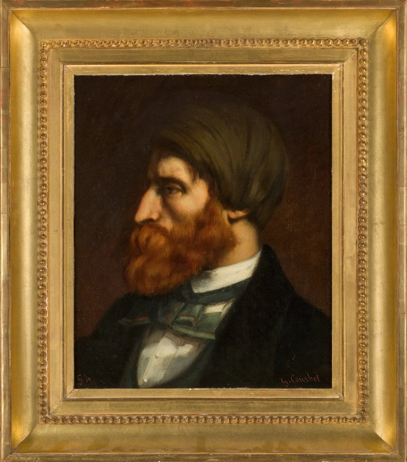 Portret van Bruyas in profiel, 1854 - Gustave Courbet