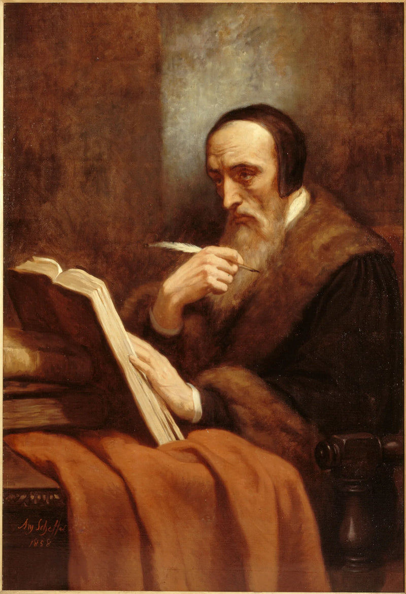 Portret van Calvin - Ary Scheffer