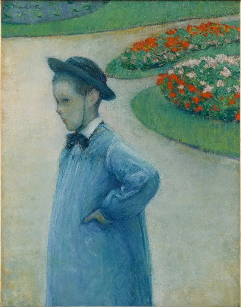 Portret van Camille Daurelle in de tuin van Yerre - Gustave Caillebotte