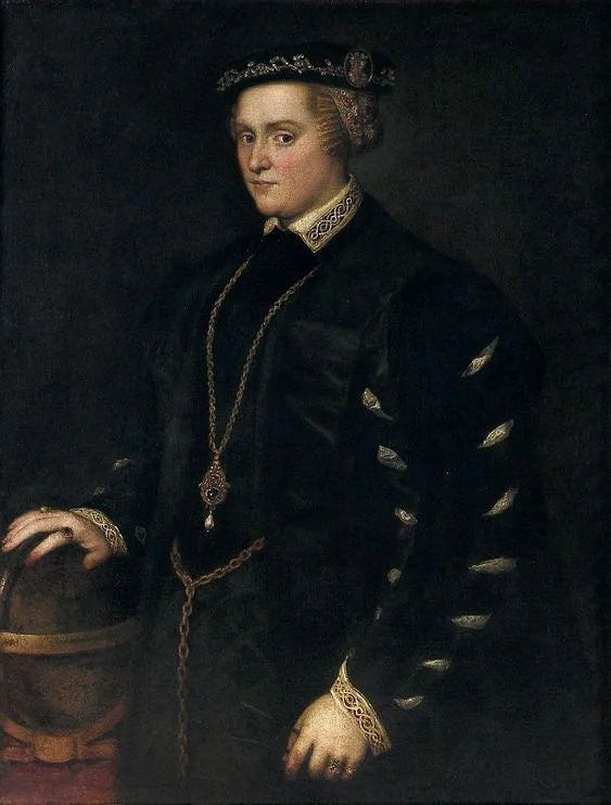 Portret van Catharina van Oostenrijk (1533-1572), koningin van Polen - Jacopo Tintoretto