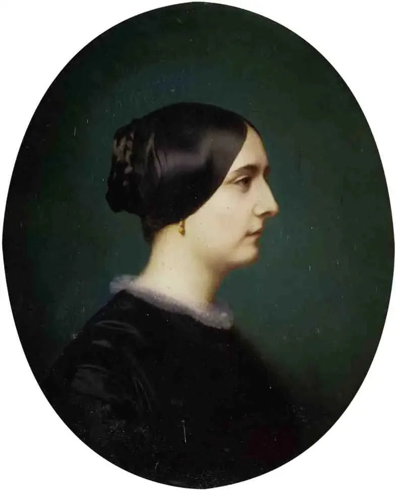 Portret van Cécile Vitet, in profiel - Jean-Léon Gérôme